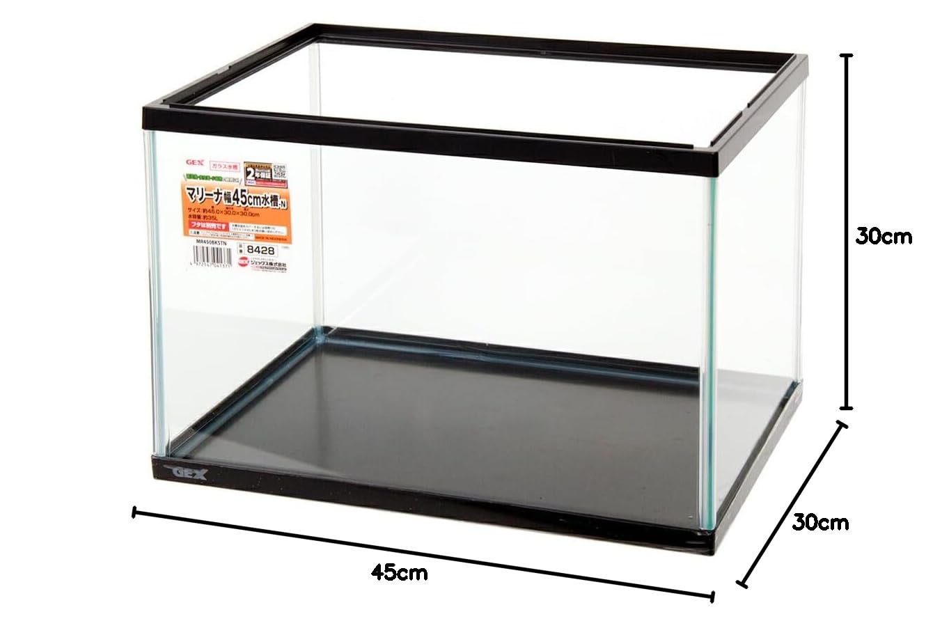 Amazon | ジェックス GEX AQUARIUM マリーナ幅45cm水槽 MR450BKST-N